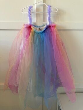 Lola and the Boys Rainbow Tulle Dress - Pastel Pink Blue Purple Girls Size 12